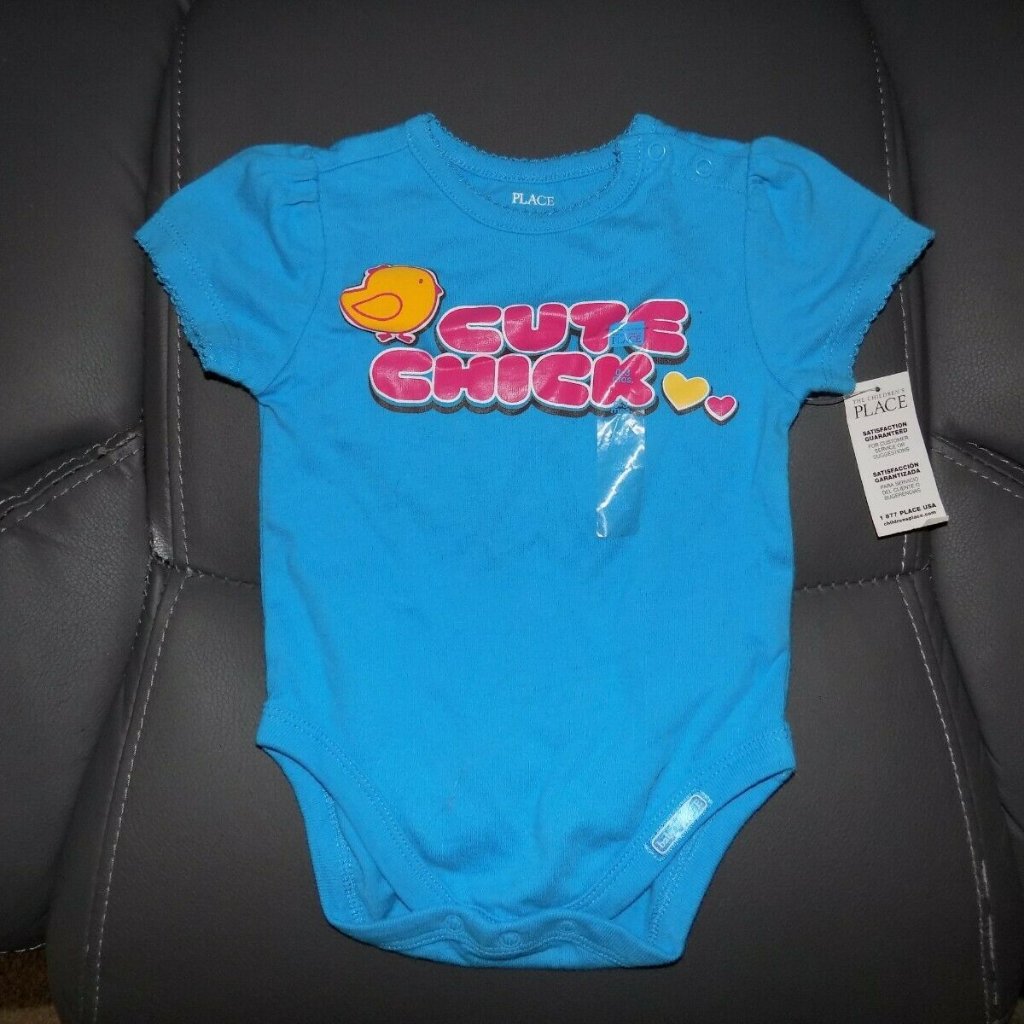 The Children's Place Blue Cute Chick Shirt New